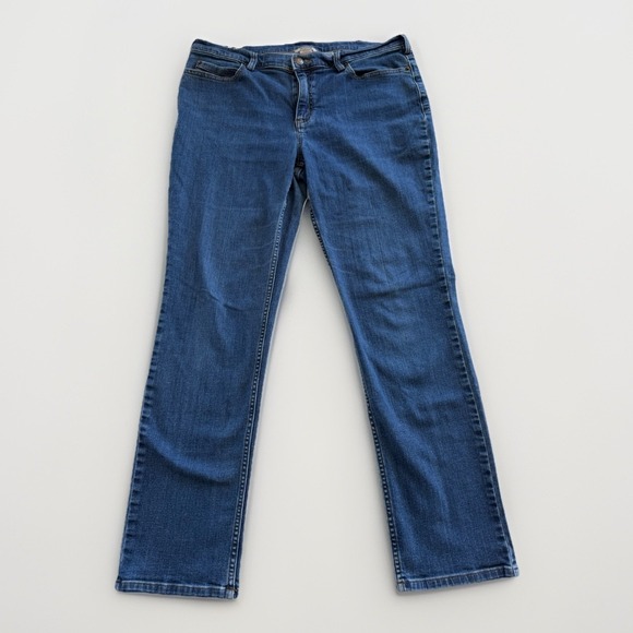 Duluth Pack Denim - Duluth Trading Co‎ Slim Straight Jeans 14x31 Medium Wash Women's Denim